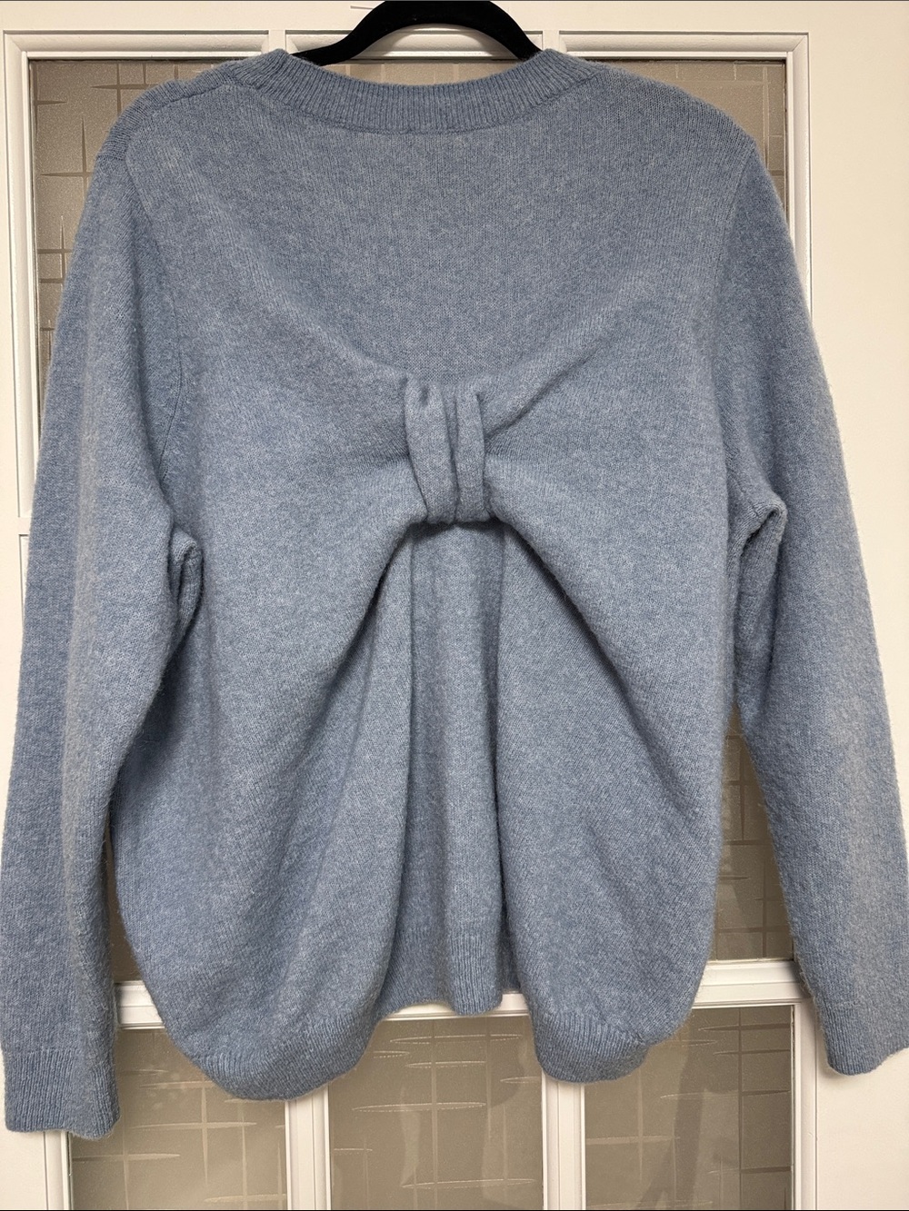 COS Light Blue Women's Crewneck Sweater - Picture 4 of 5